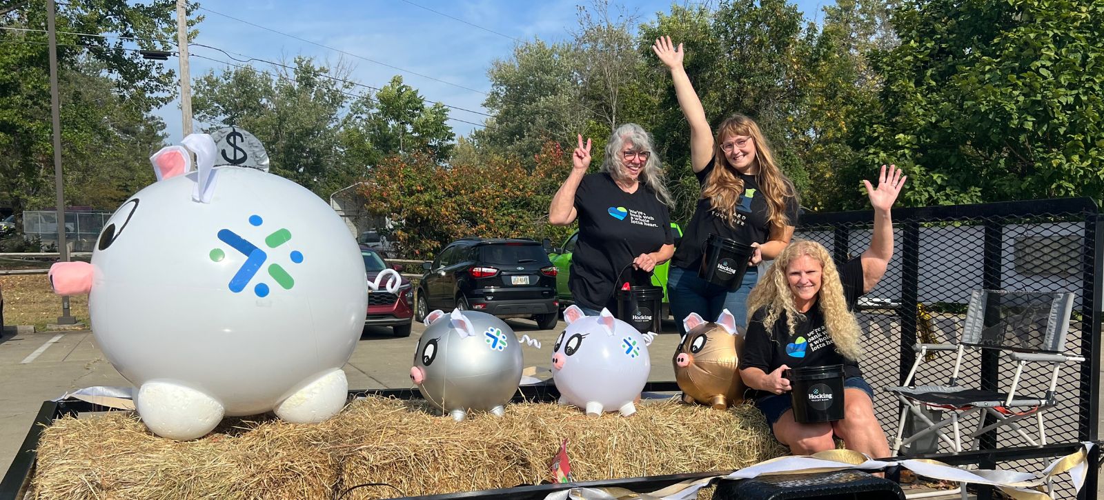 Bank float at the Albany Independent Fair